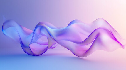 Artistic 3D design abstract background with fluid curves in a gradient from purple-red to purple-blue, creating a dynamic feel suitable for contemporary backgrounds.