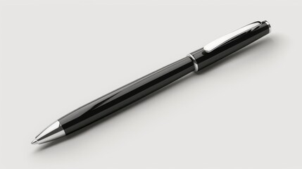 Black Pen on White Background: A Classic Writing Instrument