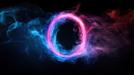 Colorful Smoke Rings - Abstract Background