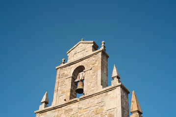 Fototapeta premium Campanario de iglesia rural en Asturias