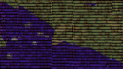 Binary code on flag of Christmas Island. Program source code or Hacker concept on Christmas Island...