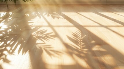 Obraz premium Sunlight Streaming Through Window onto Wooden Floor