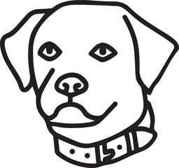 Dog icon symbol vector image illustration
