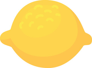 Vibrant lemon illustration with textured skin on white background, perfect for summer designs.