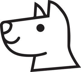 Dog icon symbol vector image illustration
