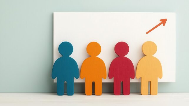 Business team brainstorming around a digital whiteboard filled with growth strategy notes, arrows, and opportunity paths, 3D illustration