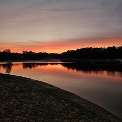 Sunset at lake 