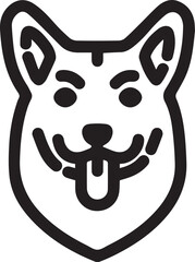 Dog icon symbol vector image illustration
