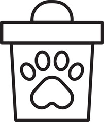 Dog icon symbol vector image illustration
