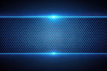 Abstract futuristic mesh grid on dark blue gradient background