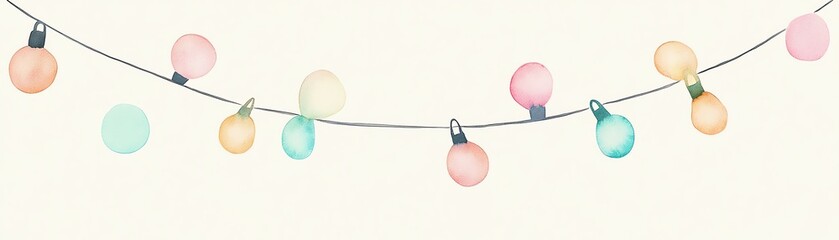 Bright, colorful string lights create a cheerful ambiance, perfect for celebrations and gatherings in any setting.