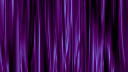 Purple curtain waving background. Abstract purple fabric swaying in the wind.