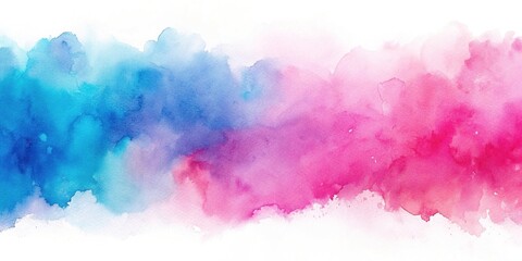 Abstract pink and blue watercolor background