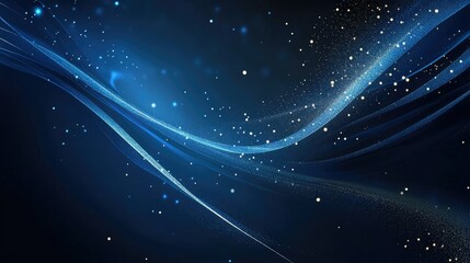 modern blue dark background with lines and glitter. 