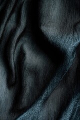 Obraz premium Black Fabric Close Up