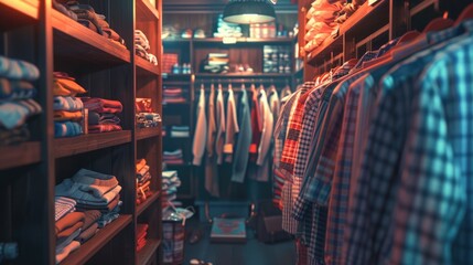 Obraz premium Closet full of clothes