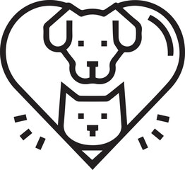 Dog icon symbol vector image illustration
