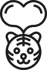 Dog icon symbol vector image illustration
