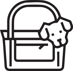 Dog icon symbol vector image illustration
