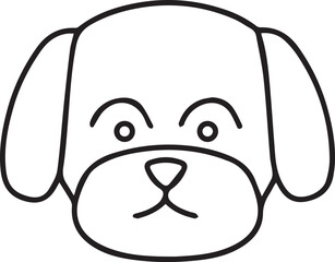 Dog icon symbol vector image illustration
