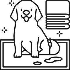 Dog icon symbol vector image illustration
