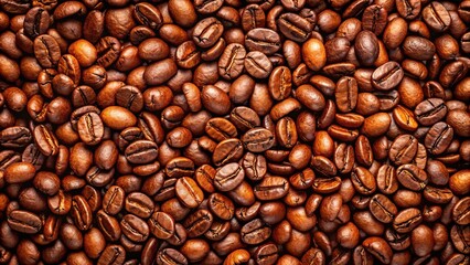 Fototapeta premium Closeup wallpaper of reflected coffee bean background