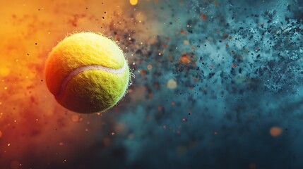 tennis balls on a dark background,tennis ball on court,generative ai