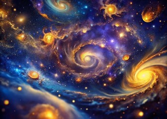 Stunning Abstract Space Background with Tilt-Shift Photography for Creative Projects and Designs