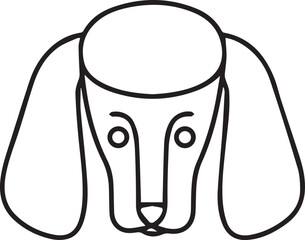 Dog icon symbol vector image illustration
