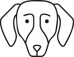 Dog icon symbol vector image illustration
