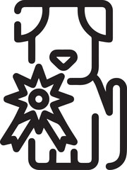 Dog icon symbol vector image illustration
