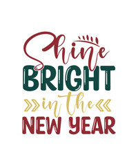 Happy New Year SVG Bundle, New year 2025, New Year SVG Design