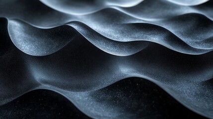 Obraz premium Elegant dark blue background with smooth waves and curves for a luxurious touch. Perfect for business, marketing, or tech content. Sophisticated and futuristic design