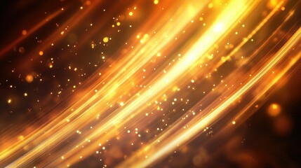 Obraz premium Warm Glowing Light Streaks Abstract Background 