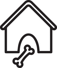 Dog icon symbol vector image illustration
