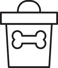 Dog icon symbol vector image illustration
