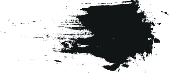 The brush effect PNG is set in black on a white background of grunge type.