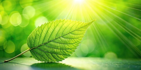 Fresh green leaves creating a natural background for spring and ecology theme