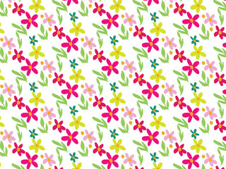 Seamless flower pattern background