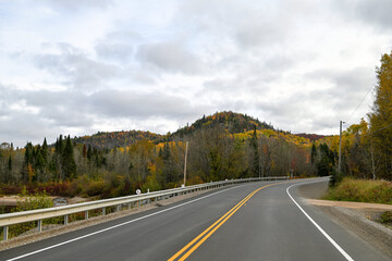 road in the mountains in Autumn