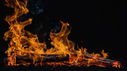 Fototapeta premium Flame, Fire, Fire, Coals, Fire Sparks, Fireplace, Firewood, Ignition, Ash, Lava, Barbecue