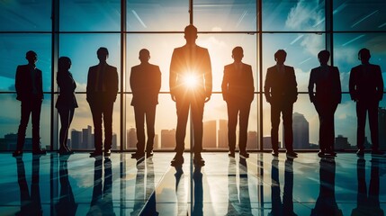 Leader motivating their team with a powerful vision for the future
