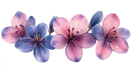 Obraz premium Lavender Flower Bouquet on Isolated Background - Stunning Floral Arrangement with Lavender Flowers