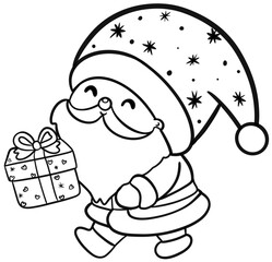 santa claus with gifts