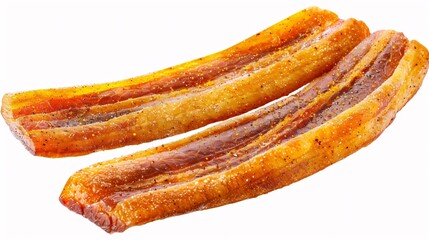 Two Pieces of Delicious Smoked Bacon