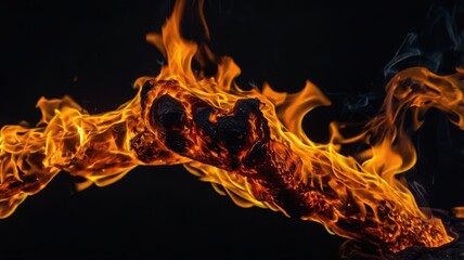 Fototapeta premium Flame, Fire, Fire, Coals, Fire Sparks, Fireplace, Firewood, Ignition, Ash, Lava, Barbecue