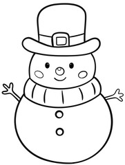 snowman with hat