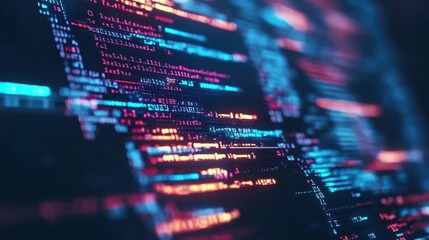 Programming code abstract technology background of software developer and. Computer script