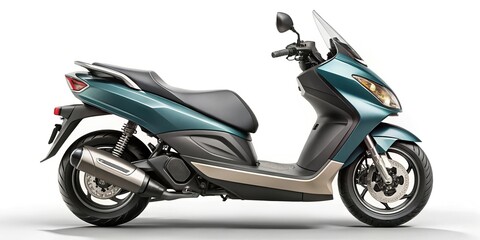 moto scooter isolated on white background