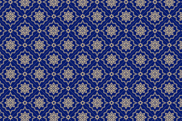 Seamless Geometric Pattern Background with Abstract Decorative Floral Texture for Islamic Design